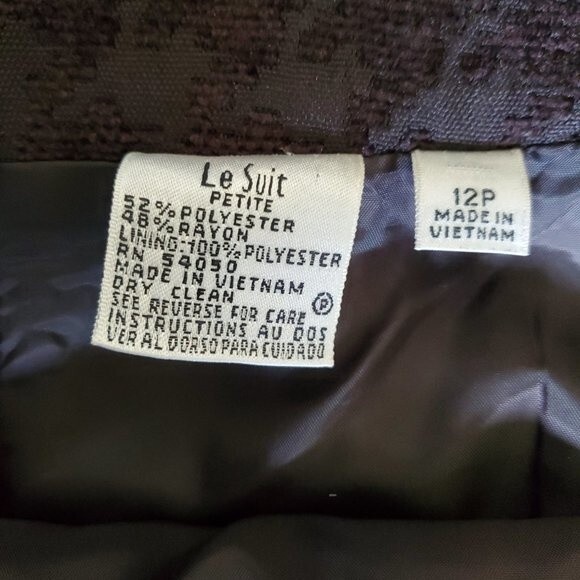 Le Suit Petite black career pencil skirt sz 12P - Picture 8 of 12